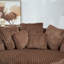 Fauteuil demi-tonneau surdimensionné avec housse-108658057