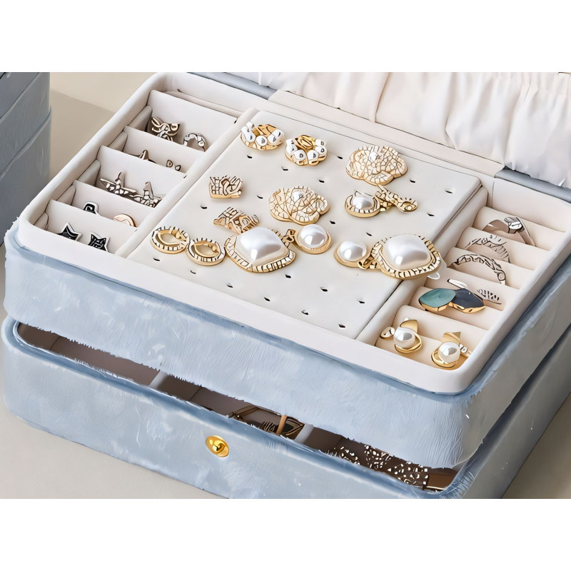 Boîte à bijoux +, Bleu