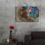  «Golden Lady 2» par Alonzo Saunders, art mural en métal, 36 po x 24 po
