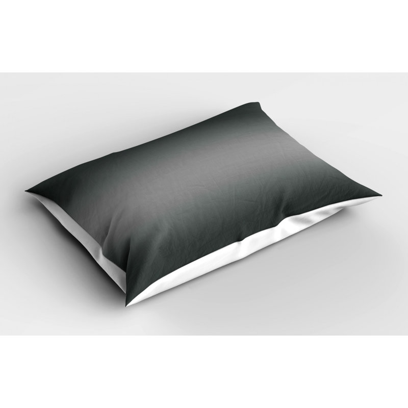 Polyester Ombre Sham Set, Black, King