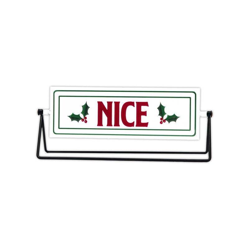 Enseigne de Noël Naughty Nice