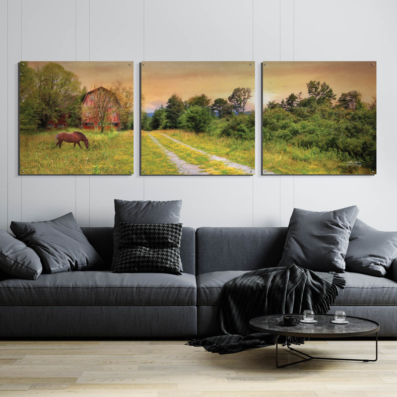 «Good Grazing» par Lori Deiter, H 36 po x l 108 po