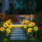 Yellow Solar Powered Integrated LED Pathway Light