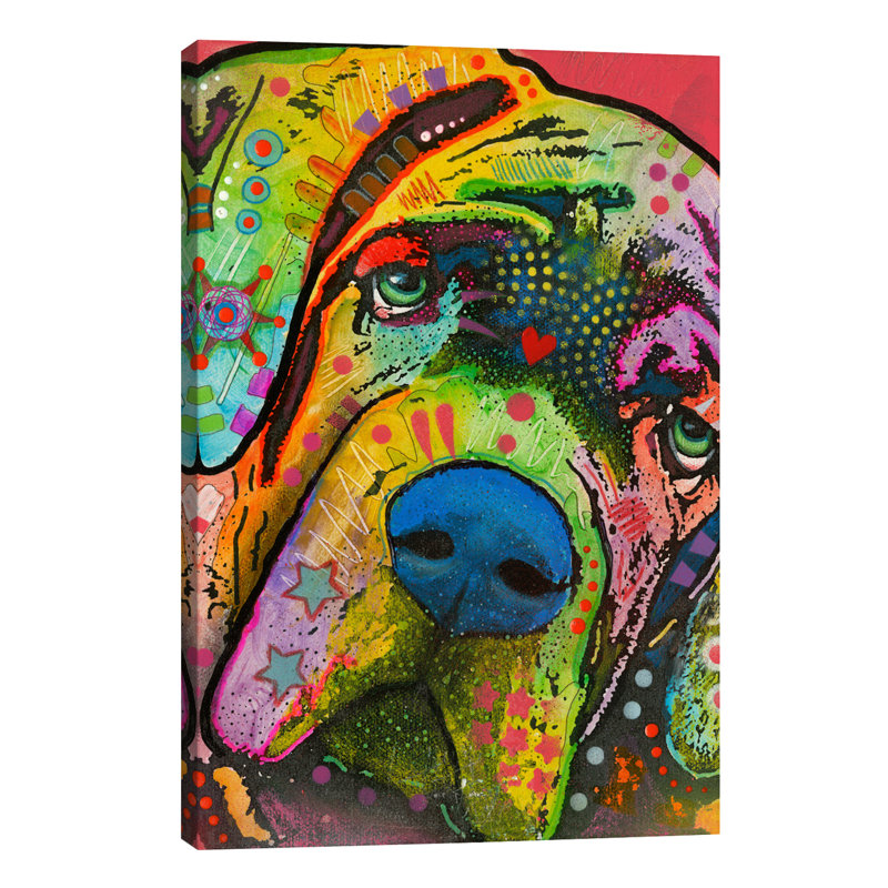 Mastiff by Dean Russo - Print on Canvas, No Frame, 101.6 cm H x 66.04 cm W x 3.175 cm D