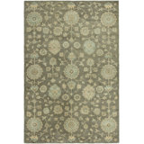 Gravette Wool Floral Area Rug in Brown