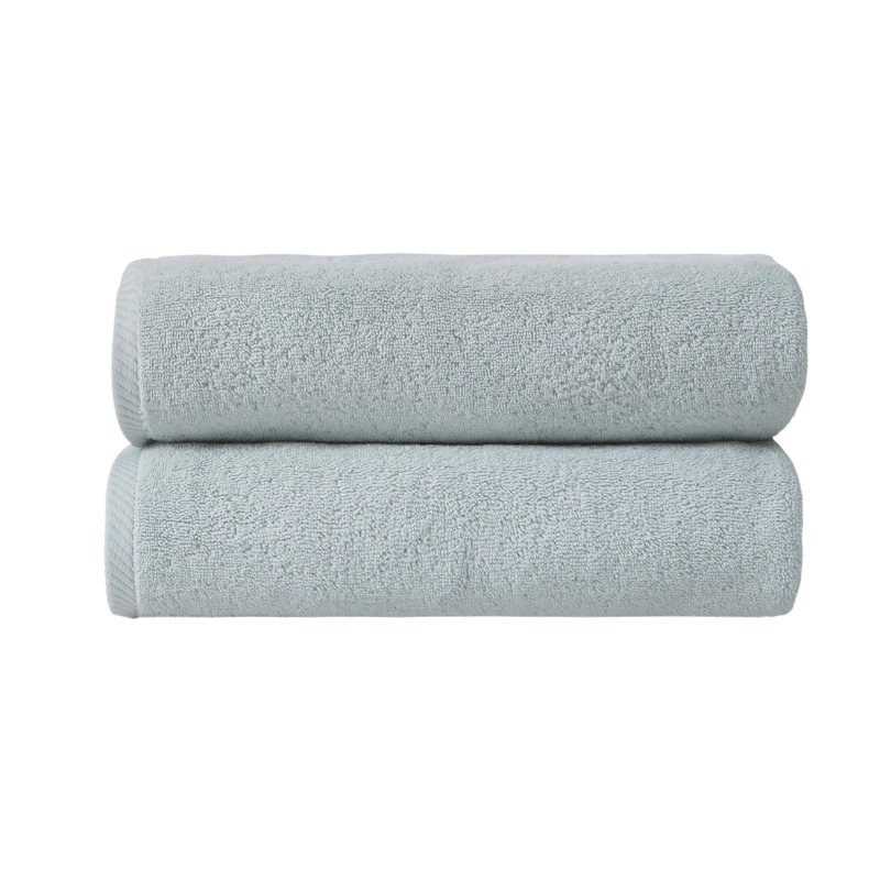 Dinis Luxury Turkish Cotton Bath Sheet Set, Aqua Blue, Bath Towel - 2 Pack