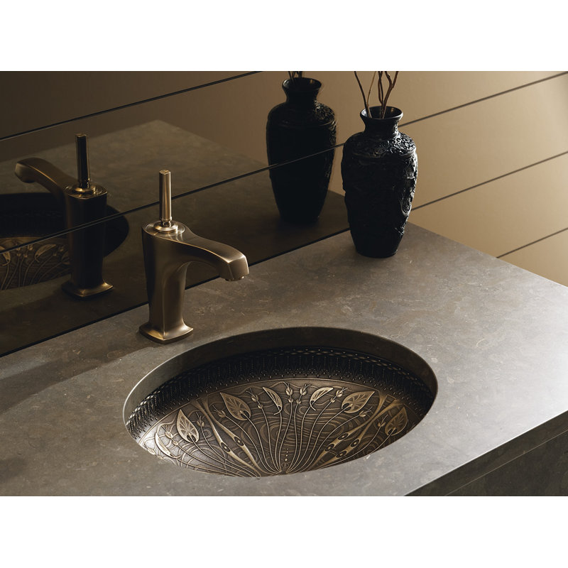 Briolette Glass Circular Vessel Bathroom Sink