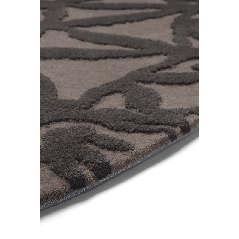 Oriental Geometric Hand Woven Area Rug, Round 150cm