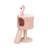 Catry 29.5" Flamingo Cat Tree with Scratching Pad