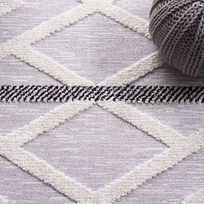 Shiflet Performance Geometric Rug, Round 6'7"