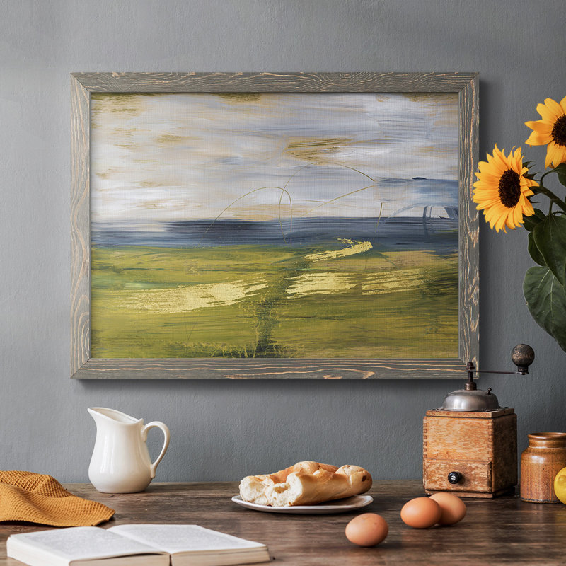 " Sky And Land II ", Gray, 28" H x 42" W