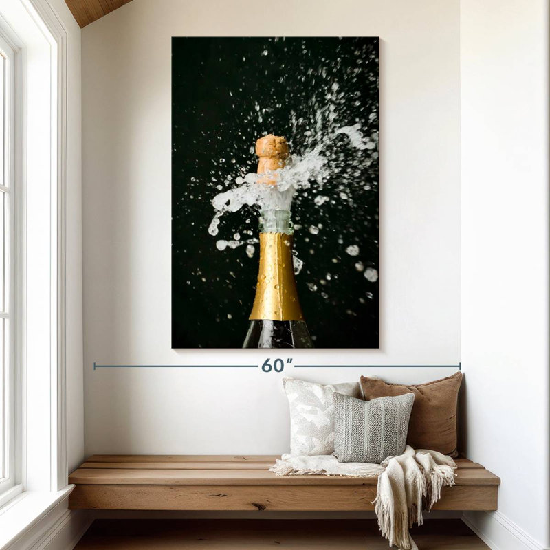 Yarlin Champagne Bottle, 51" H x 34" W