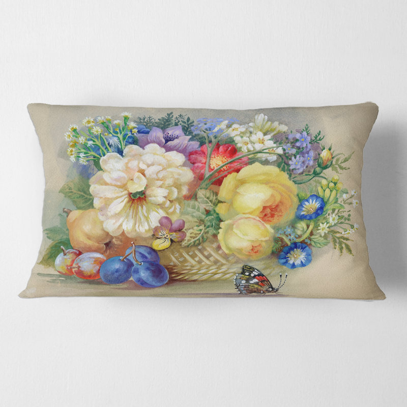 Housse de coussin rectangulaire avec insert Still Life of Flowers