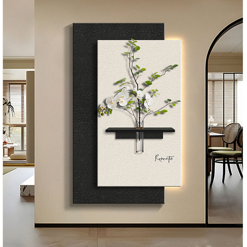 Art mural moderne moderne minimaliste en grès, H 55,12 po x l 31,5 po x P 1,97 po