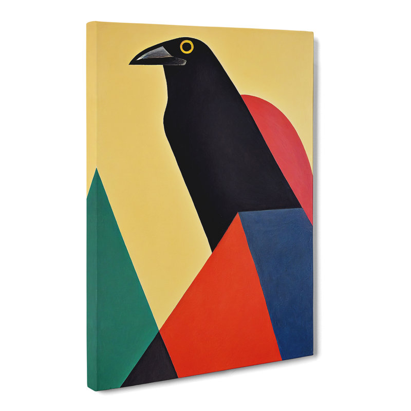 Crow Bird Abstract Vol.1 - Wrapped Canvas, 50cm H x 35cm W x 3cm D