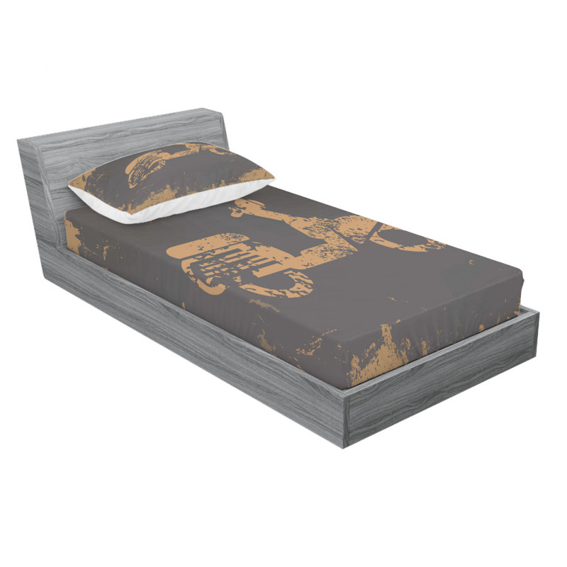 Microfiber Sheet Set, Twin Sheet Set with Fitted Sheet