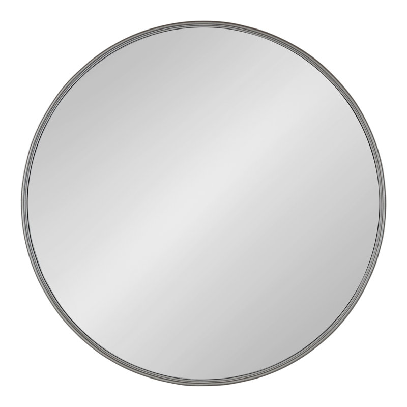 Minuet Engineered Wood Flat Mirror, Charcoal, 30" x 30"