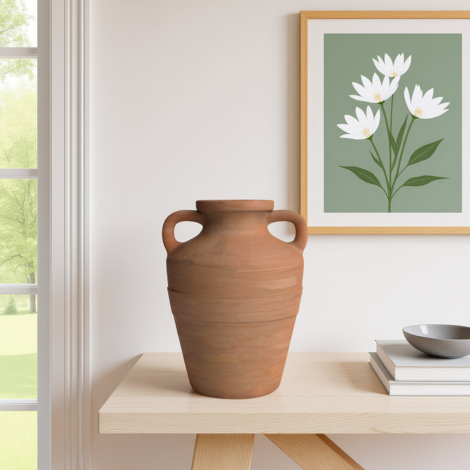 Agamjit Terracotta Table Vase