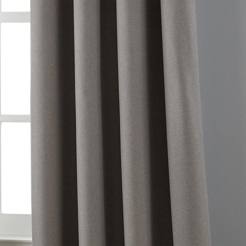 Anniston Blackout Single Curtain Panel, Gray