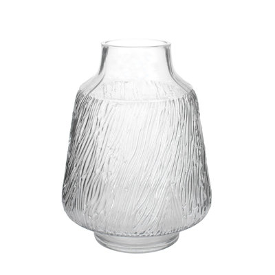 Swirl Patterned Glass Vase