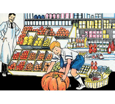 " Selecting A Pumpkin "