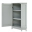 Élégante armoire de salle de bain grise