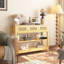 Canapé / console de 43,3 po - avec 3 tiroirs supérieurs et 2 tablettes ouvertes, style maison de campagne-1443258875