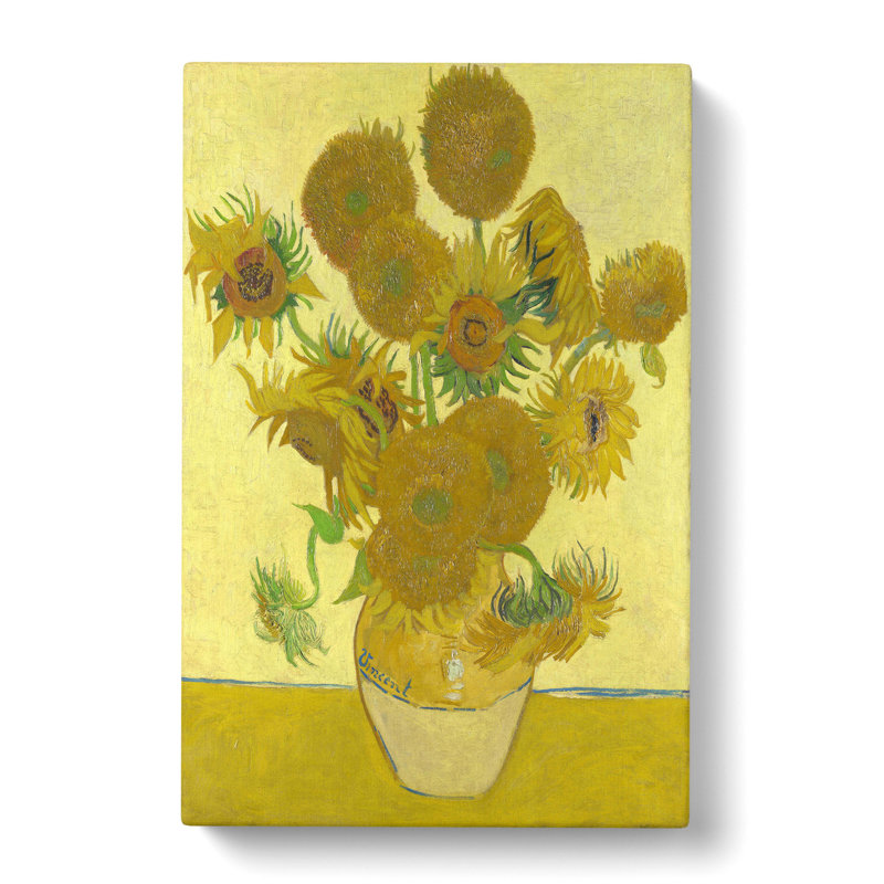 The Sunflowers by Vincent Van Gogh - Wrapped Canvas, 76cm H x 50cm W x 3cm D