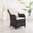 Emilie Wicker Patio Dining Armchair With Cushions