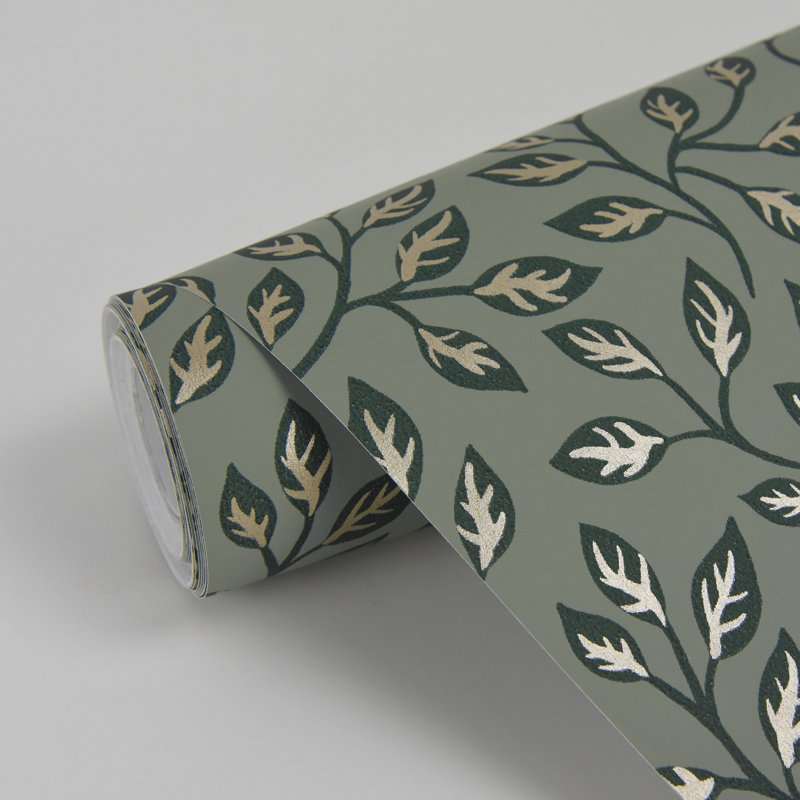 Rouleau de papier peint L 33 pi x l 20,5 po Cochran Vines, Vert