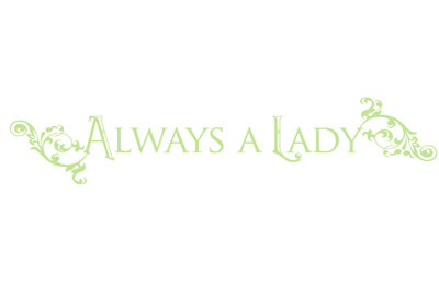 Décalcomanie murale "always a lady"