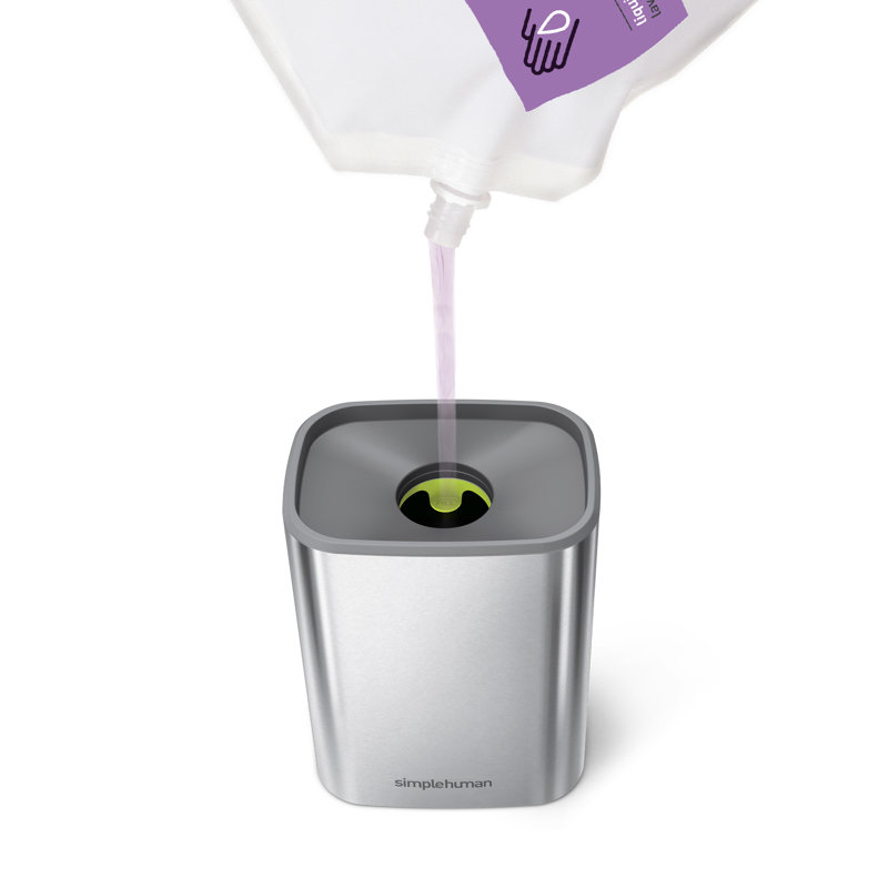 Simplehuman Pulse Pump Soap Dispenser, Brushed Stainless Steel, 18.2cm H x 9.9cm W x 9.7cm D