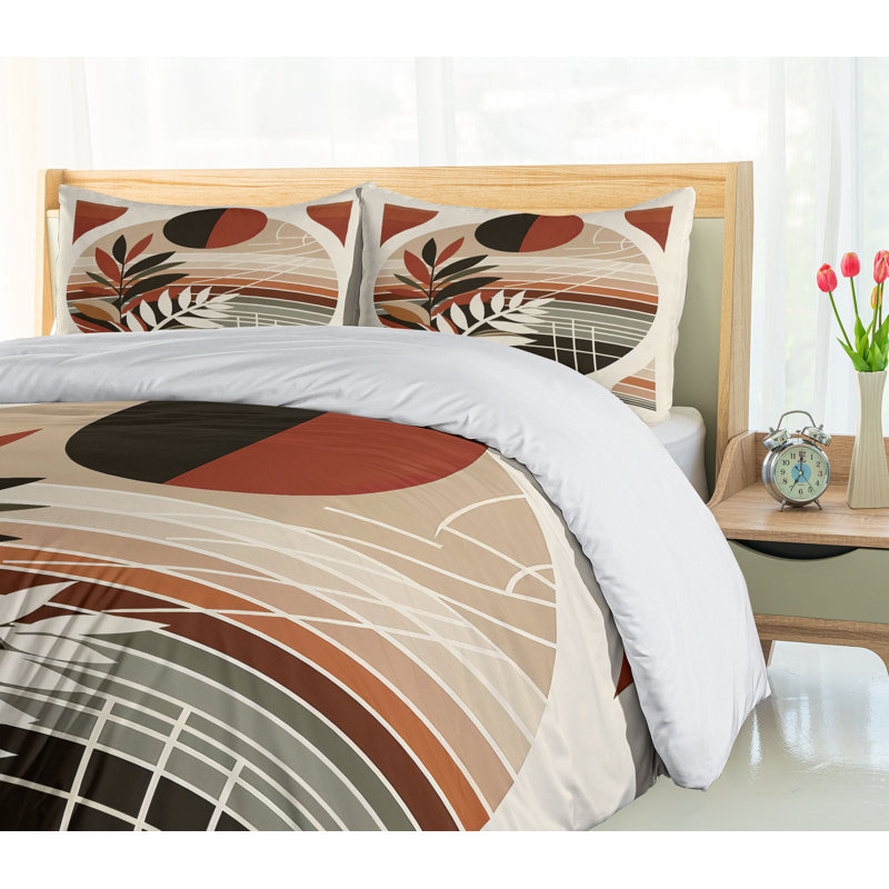 Monstera Duvet Cover, California King Duvet Cover + 2 Standard Shams