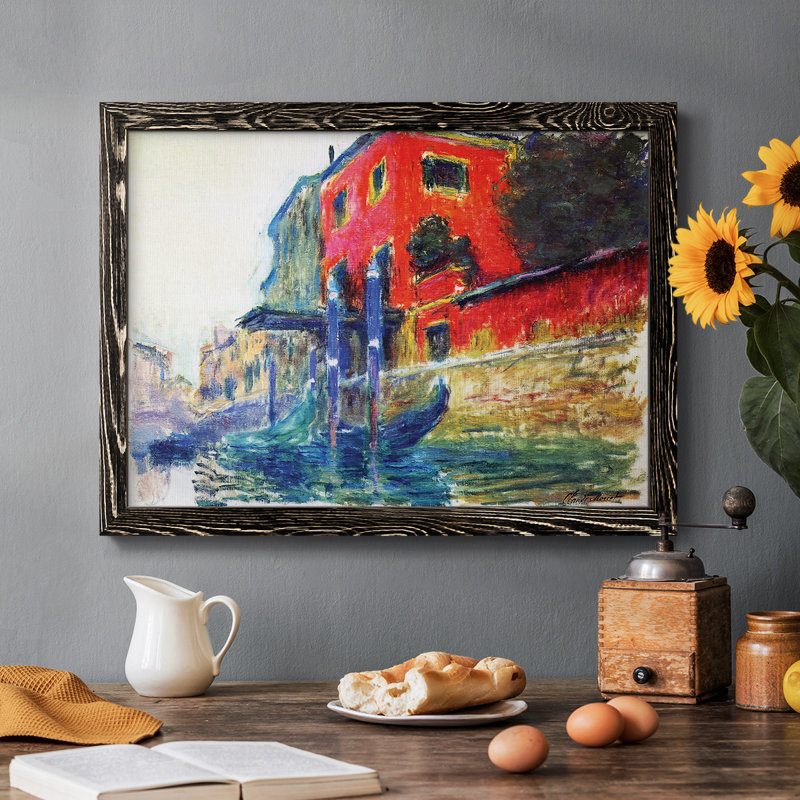 The Red House, 1908, reproduction d'art sur toile, Noir, H 18 po x l 26 po x P 1,5 po