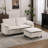 2-Seater Sofa with Ottoman