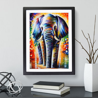 Colourful Elephant No.3 - Wall Art