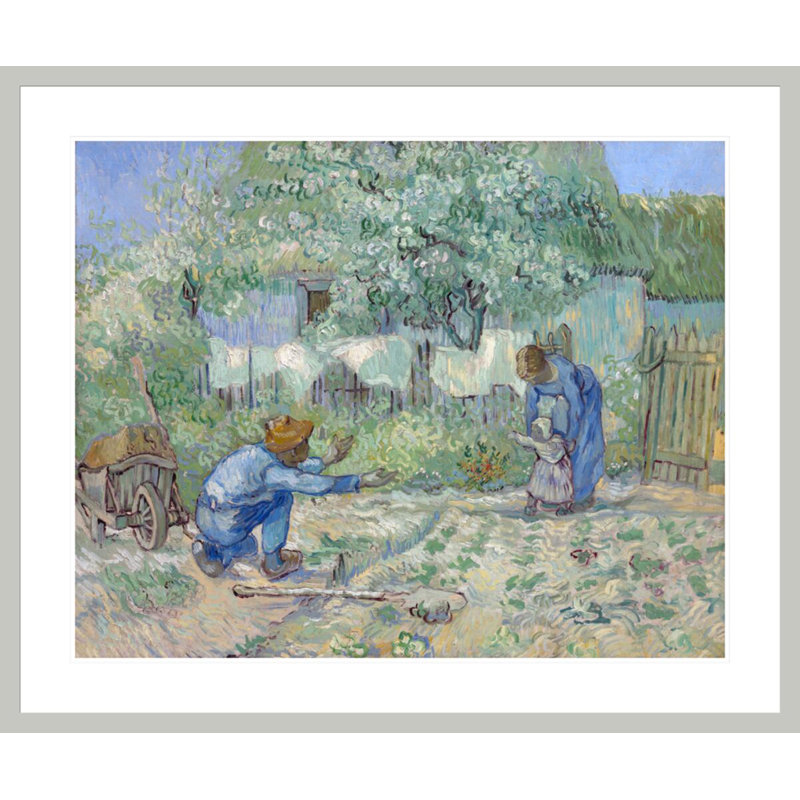 Premiers pas après le millet par Vincent van Gogh, 33,5 po H x 40,17 po po