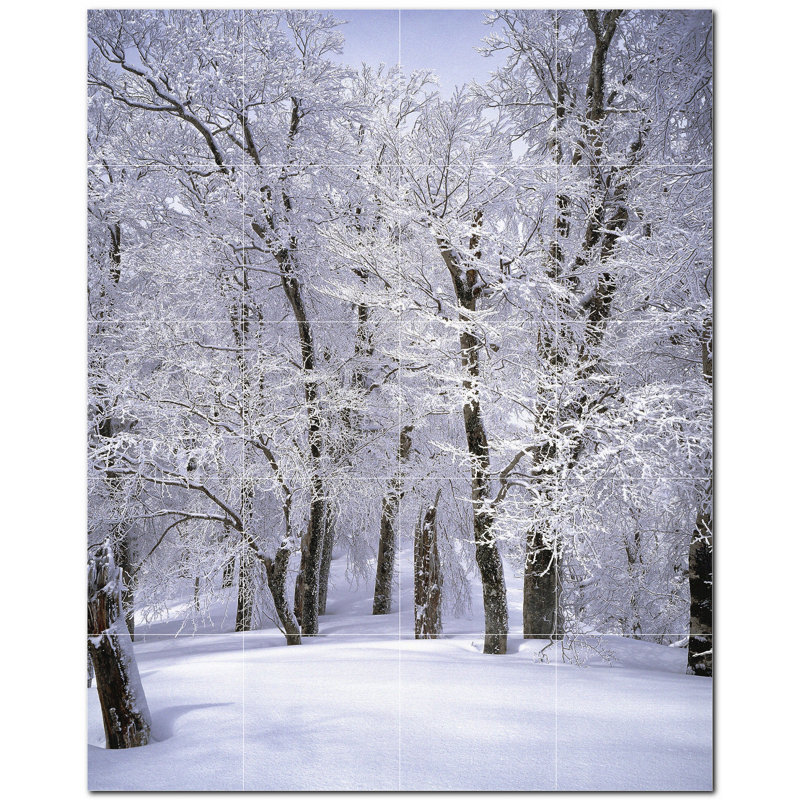 4.25'' x 4.25'' Satin Ceramic Decorative Mural