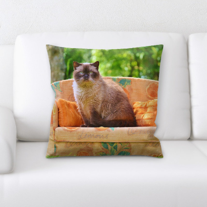 Microsuede Throw Pillow