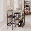 Upholstered Counter Stool with Metal Frame-1471255394