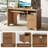 Neeru 55Inch Fluted Executive Desk with Fingerprint Lock, Modern Computer Writing Desks with Power Outlet, Home Office Desk with Keyboard Tray and Open Storage Compartment-1971196487