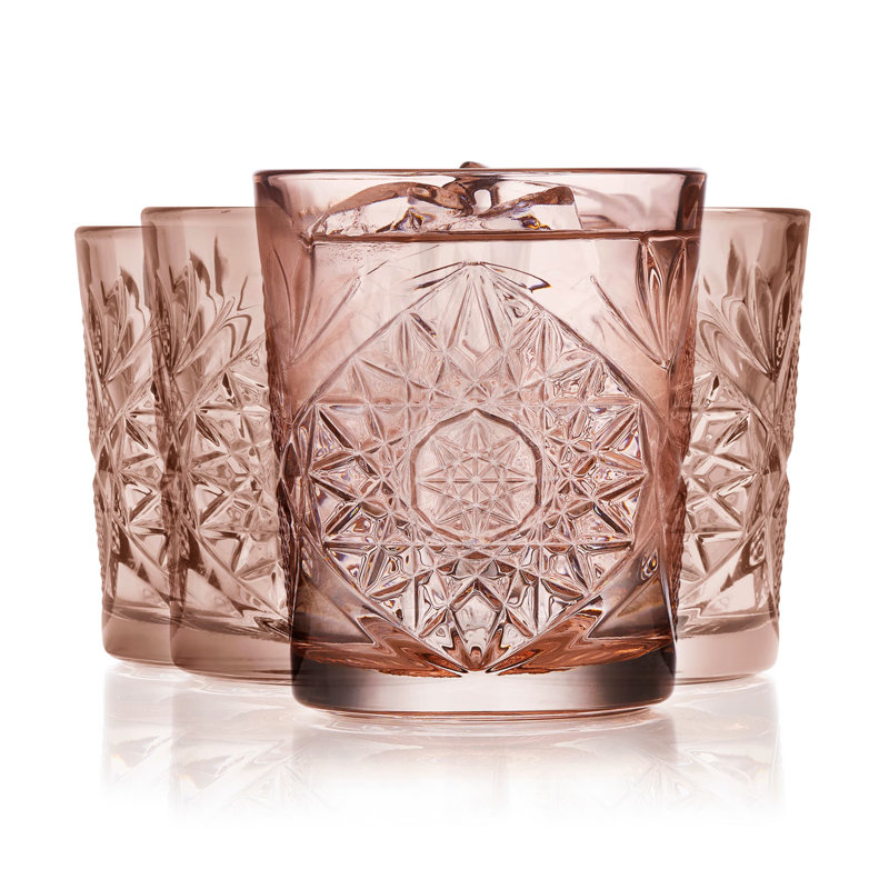 Verres Libbey Hobstar Rose Old Fashioned, 12 onces, ensemble de 4