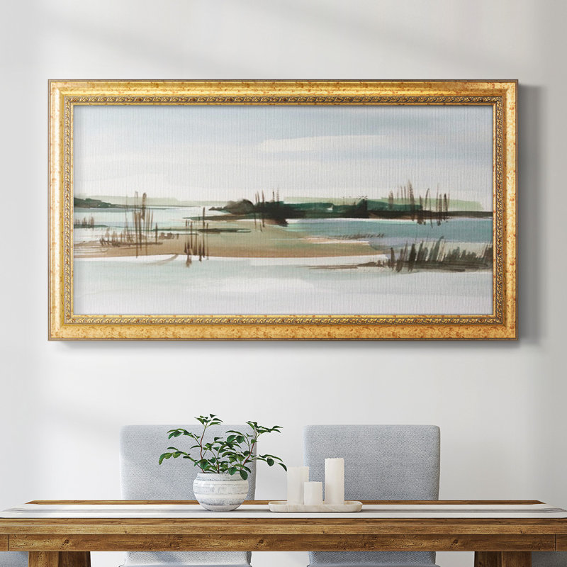 Marsh Reeds I - Reproduction de photo sur toile simple, H 21 po x l 37 po x P 1,5 po