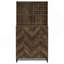 Wine Cabinet Rustic Oak 2-Doors