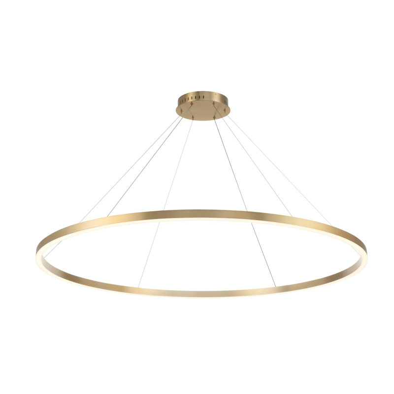 Lustre à DEL en or Spunto, H 5 po x l 60,75 po x P 60,75 po