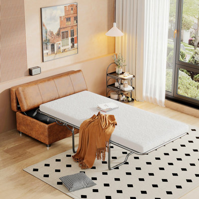 Lit escamotable pliant avec lit d'invité convertible et matelas