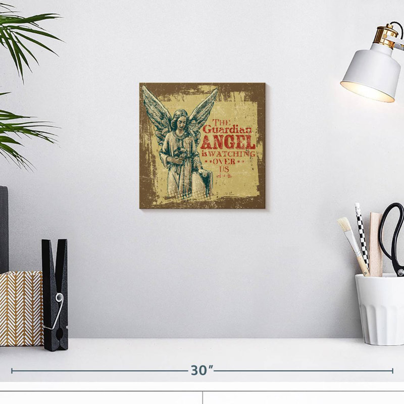 Leisha Guardian Angel Quote, 10" H x 10" W