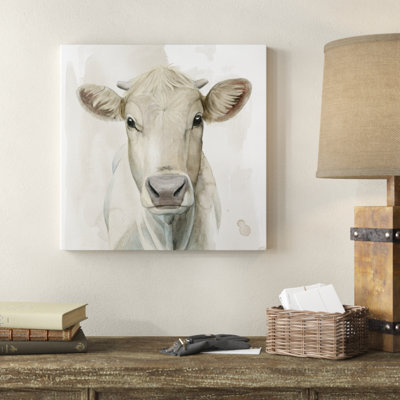 «Prairie Bovine I», peinture sur toile