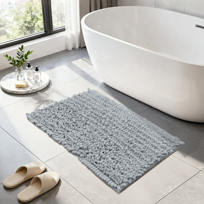 Ultra Plush Chenille Non-Slip Bath Rug