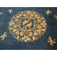 Classic Floral Medallion Design Light Blue Antique Chinese Peking Rug